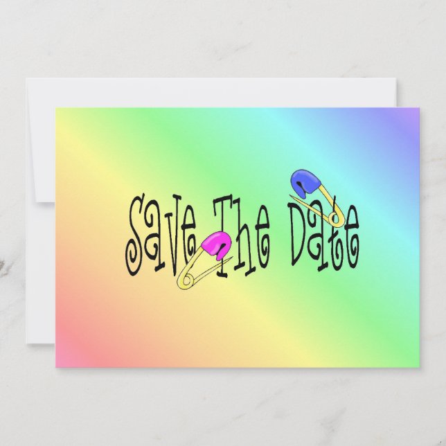 Baby Shower - SPARA DATUM - Inbjudan (Framsida)