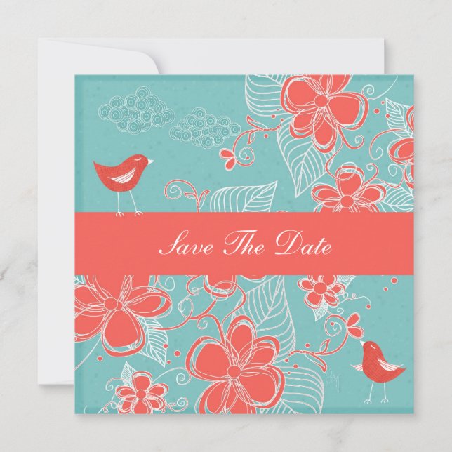 Baby Shower Spara Datumet (Framsida)