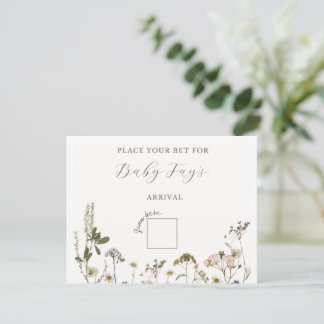 Baby Shower-spel Anteckningskort