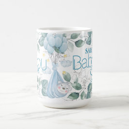 Baby Shower. Spipande Baby Bear Blue. Kaffemugg