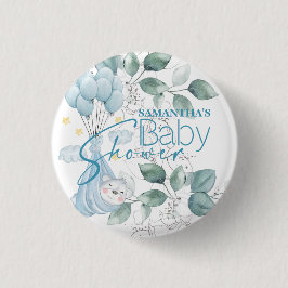 Baby Shower. Spipande Baby Bear Blue. Knapp