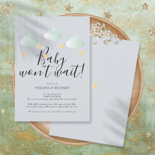 Baby Shower, Sprinkle Avbeställningskort Inbjudningar