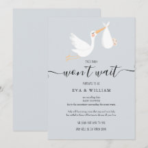 Baby Shower, Sprinkle Avbokningskort