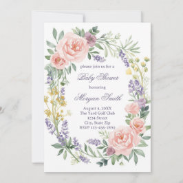 Baby Shower Sprinkle Invitation – Watercolor Inbjudningar