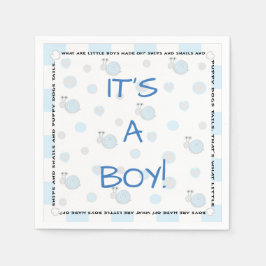 Baby Shower Standard Napkin "Snips & Snigel" Pappersservett