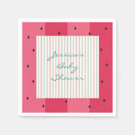 Baby Shower Standard Napkins/Watermelon Umbrella Pappersservett