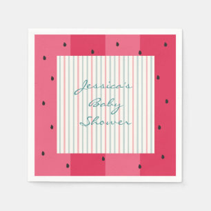 Baby Shower Standard Napkins/Watermelon Umbrella Pappersservett
