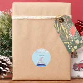 Baby Shower Sticker Runt Klistermärke