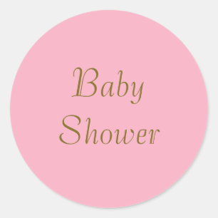 Baby Shower... Stickers Runt Klistermärke