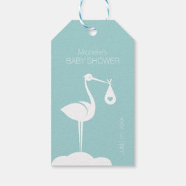 Baby Shower Stork Delivery (Boy) Presentetikett