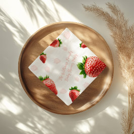 Baby Shower Strawberry Napkins Pappersservett
