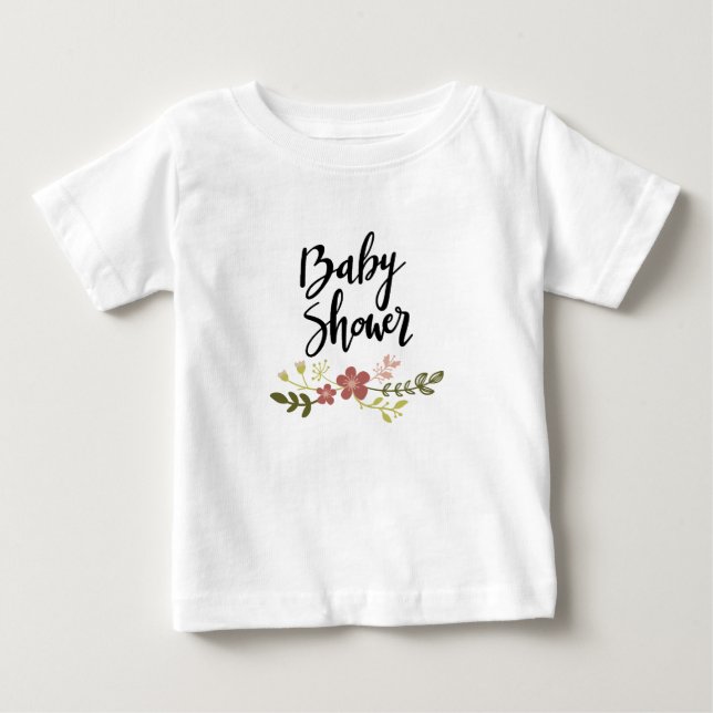 Baby Shower T Shirt (Framsida)