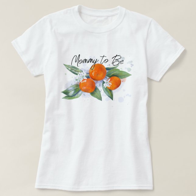 Baby shower T-shirt "Blivande mamma"  (Design framsida)