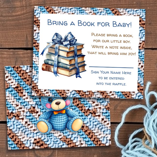 Baby Shower Ta Med En Bok Till Bebisen Flygblad (Skapare uppladdad)