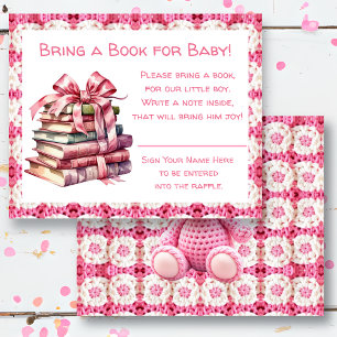 Baby Shower Ta Med En Bok Till Bebisen Flygblad