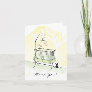 Baby Shower Tack - Baby Crib Kort