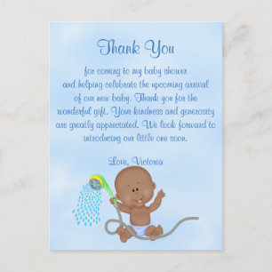 Baby Shower Tack Det är en Boy Pojke Vykort