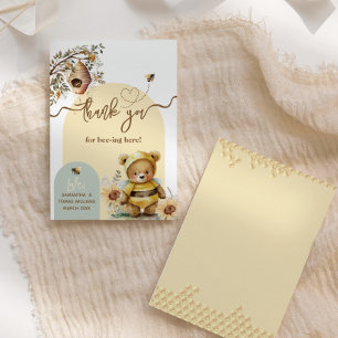 Baby Shower Tack för att du är här Kort