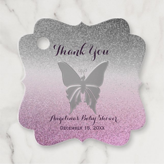 Baby Shower Tack Gåvor Etiketter (Framsida)