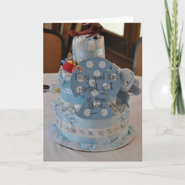 Baby shower tack kort (Framsida)