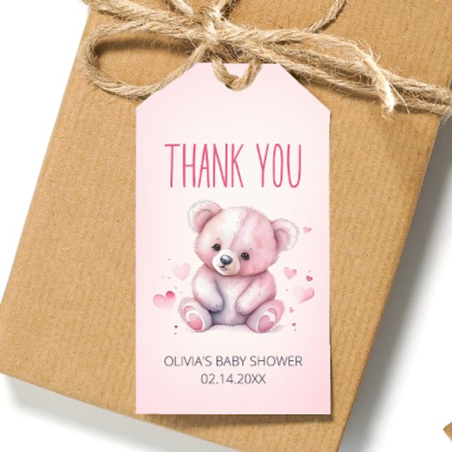 Baby Shower Tack. Presentetikett (Skapare uppladdad)