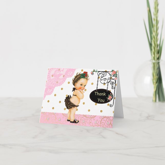 Baby Shower Tackkort (Framsida)