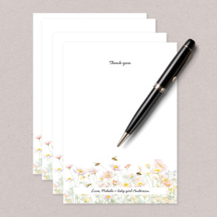 Baby Shower tackkort Card för honungsbin Tack Kort