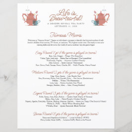 Baby Shower Tea Party Cute Minimalist Boho Neutral