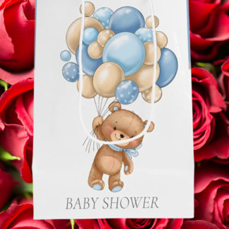 Baby Shower Teddy Barly Wait Boy-presentsäck