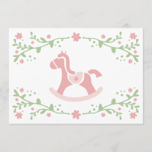 Baby Shower Temakort / Gunghäst Inbjudningar
