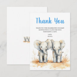 Baby Shower Thank You Card Tack Kort