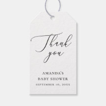 Baby Shower Thank You | Elegant Minimalist Script