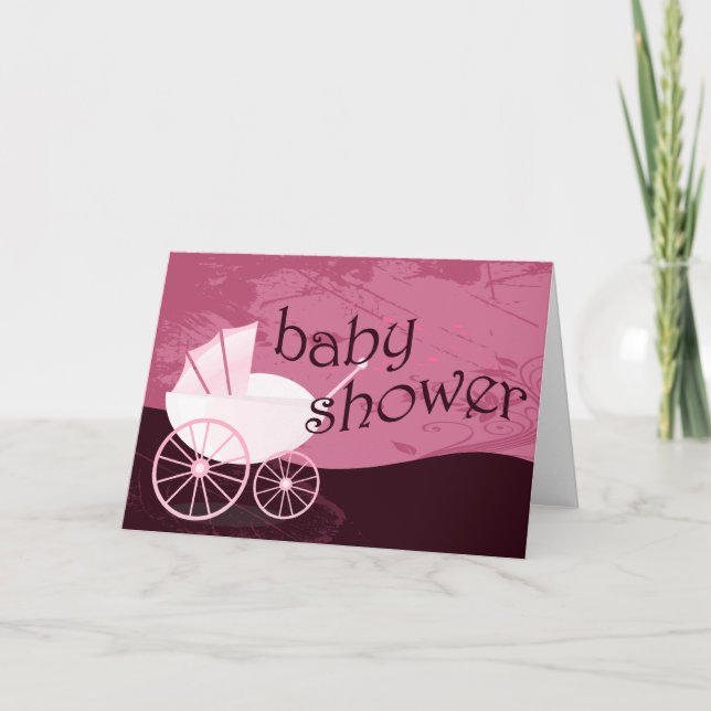 Baby Shower: transport: Inbjudan (Framsida)