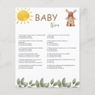 Baby Shower Trivialspel