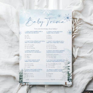 Baby Shower Trivialspel 