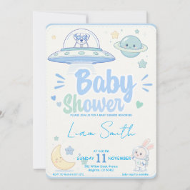 Baby Shower -UFO Pets- Inbjudningar