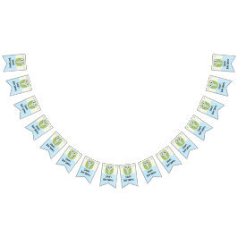 Baby Shower Uggla i en Träd/Blue, Svettskanner Vimplar