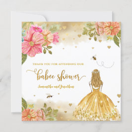Baby Shower (ung Bee Illustration Babyskare) - Tac Inbjudningar