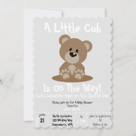 Baby Shower Unge Inbjudan! Inbjudningar