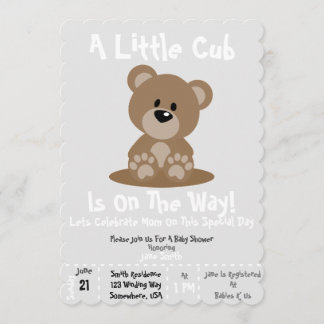 Baby Shower Unge Inbjudan! Inbjudningar
