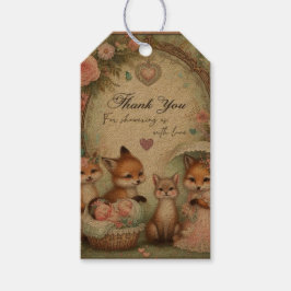 Baby Shower väntar på Gift Märkre Tack baby Presentetikett