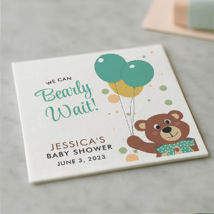 Baby Shower Vi kan tidigt vänta på könsuppehåll Pappersservett