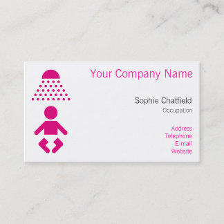 Baby shower visitkort