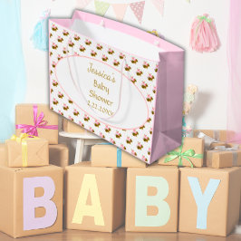 Baby Shower Watercolor Blommigt Woodland