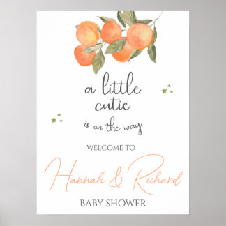 Baby Shower Welcome Sign Poster