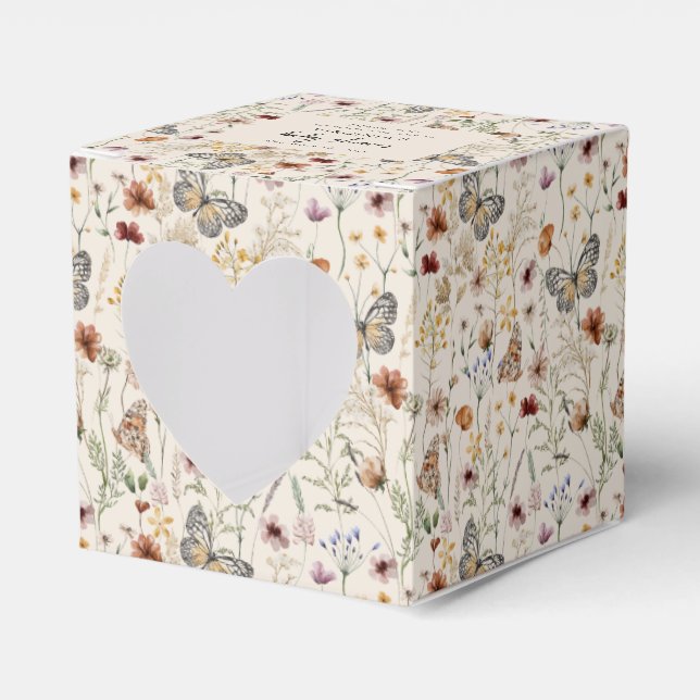 Baby Shower Wildblomma Presentaskar (Framsidan Sidan)