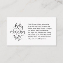Baby Shower, Wishing well, Kreativ Black Script