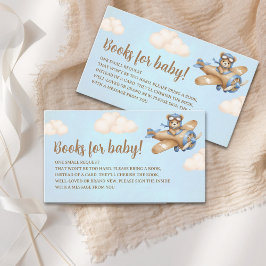 Baby Shower with Charming Teddy Bear Pilot Tilläggskort