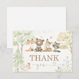 Baby Shower Woodland Djur Tack