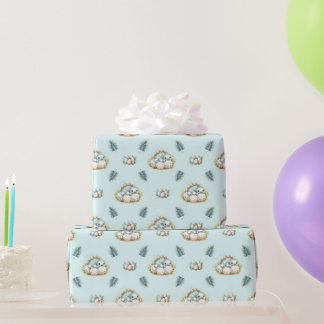 Baby Shower Wrapping Paper Baby Dinosaur Pattern Presentpapper